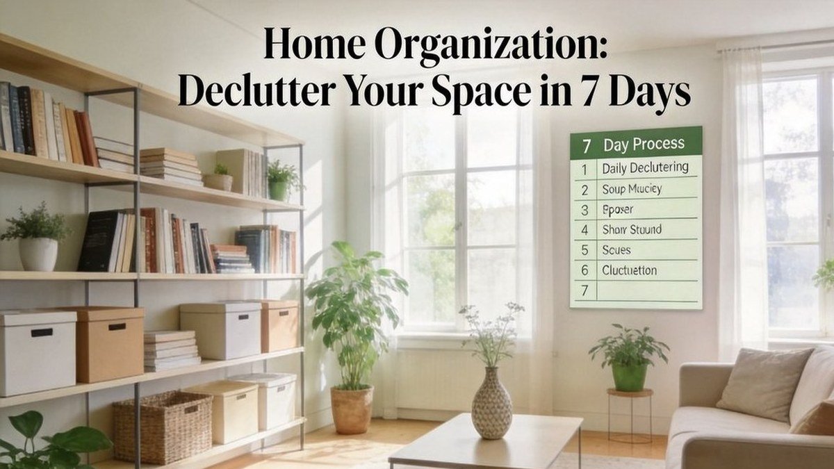 Home Organization: Declutter Your Space in 7 Days